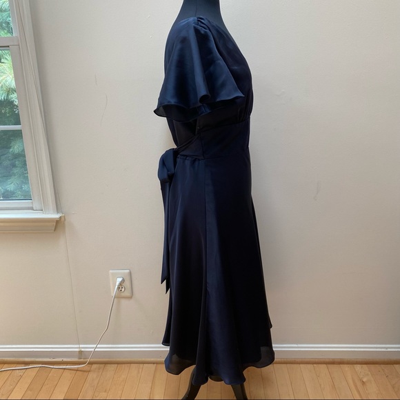 Alfred Sung Midnight Blue Formal Sample Dress - Picture 4 of 7